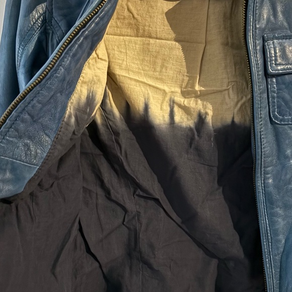 Vintage Danier leather 3XS vibrant blue leather jacket - Picture 3 of 5
